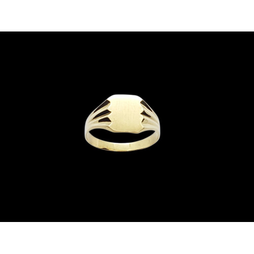Sello cuadrado de oro amarillo