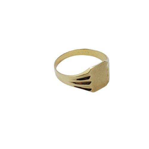 Sello cuadrado de oro amarillo