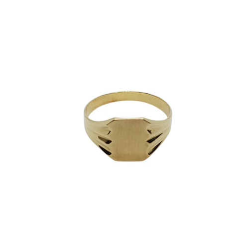 Sello cuadrado de oro amarillo
