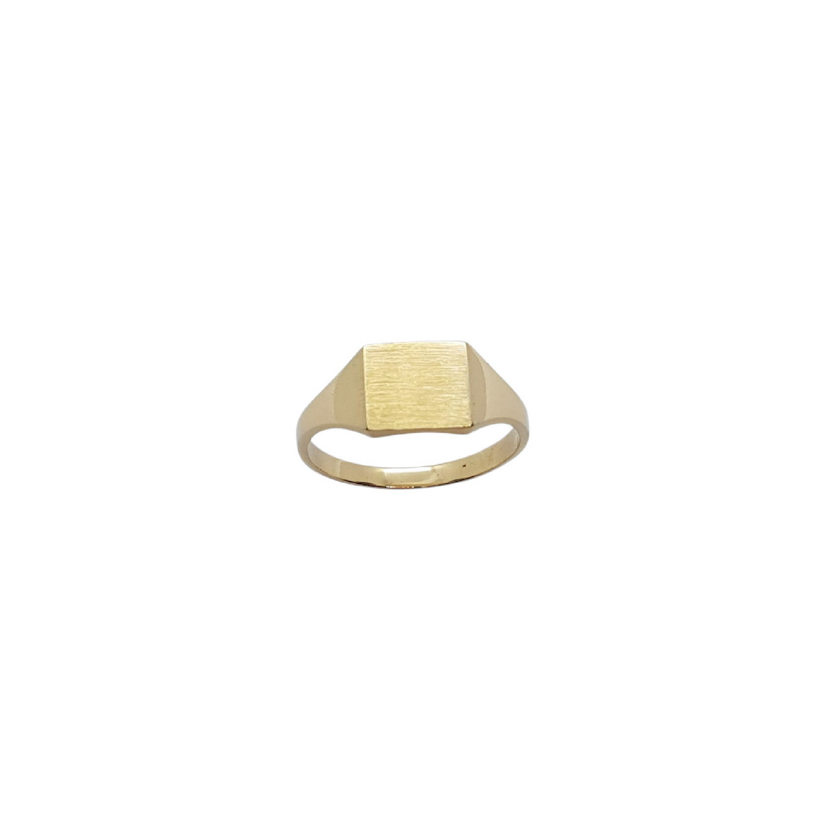 Sello cuadrado de oro amarillo