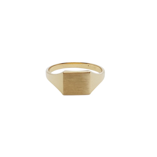 Sello cuadrado de oro amarillo