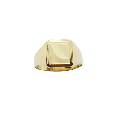 Sello cuadrado de oro amarillo