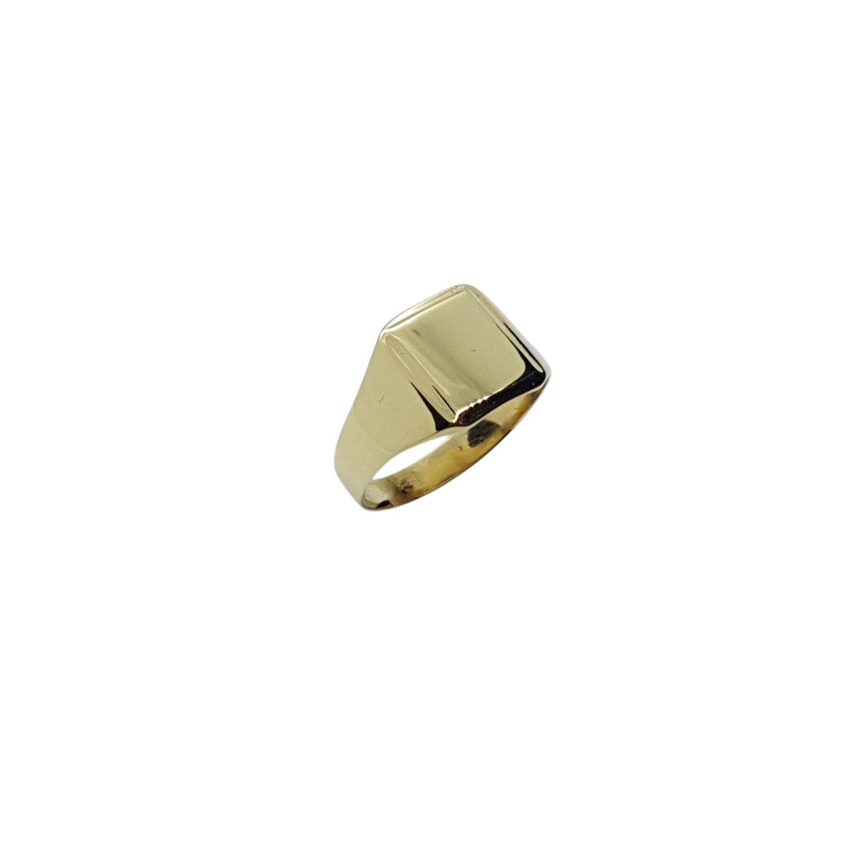 Sello cuadrado de oro amarillo