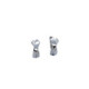 Pendientes de oro blanco