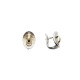 Pendientes de plata y oro amarillo