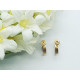 Pendientes de oro amarillo con diamante