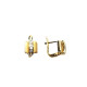 Pendientes de oro amarillo con circonitas