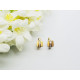 Pendientes de oro amarillo con circonitas