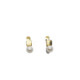 Pendientes de oro amarillo estilo Tú y Yo con Perla natural cultivada