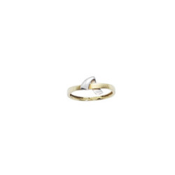 Anillo combinado en oro amarillo y oro blanco