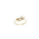 Anillo de oro amarillo con circonitas