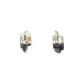 Pendientes de plata y oro amarillo