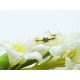 Anillo de oro amarillo con esmeralda