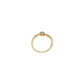 Anillo de oro amarillo con esmeralda