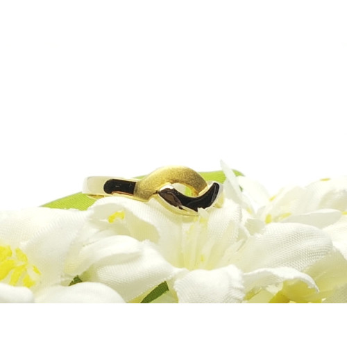 Anillo combinado en oro amarillo y oro blanco