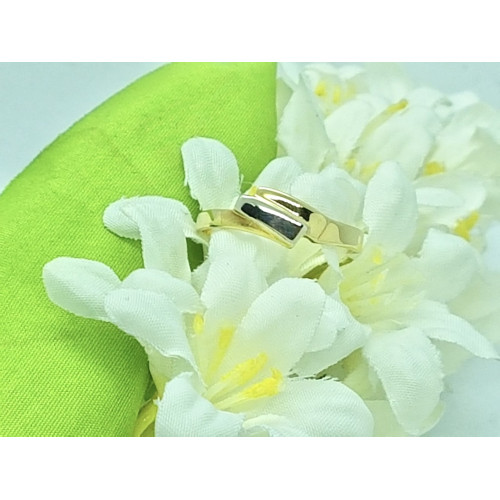 Anillo combinado en oro amarillo y oro blanco