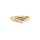 Anillo combinado en oro amarillo y oro blanco