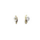 Pendientes de oro amarillo y oro blanco con diamantes