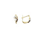 Pendientes de oro amarillo y oro blanco con diamantes