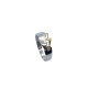 Anillo de oro blanco y oro amarillo con diamante