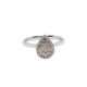 Anillo de oro blanco con diamantes