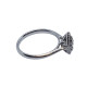 Anillo de oro blanco con diamantes