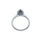 Anillo de oro blanco con diamantes