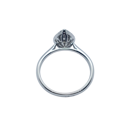 Anillo de oro blanco con diamantes