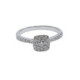 Anillo de oro blanco con diamantes