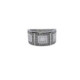 Anillo  de oro blanco con circonitas