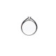 Anillo de oro blanco con circonitas