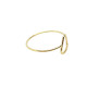 Anillo de oro amarillo con forma triangular