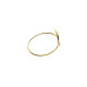 Anillo de oro amarillo con forma de media luna