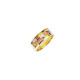 ANILLO DE ORO amarillo con esmalte