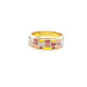 ANILLO DE ORO amarillo con esmalte