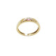 Anillo de oro amarillo con rubí y diamantes