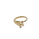 Anillo de oro amarillo con diamante