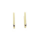 Pendientes de aro rectangulares de oro amarillo