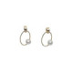 Pendientes de oro amarillo y perla