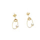 Pendientes de oro amarillo y perla