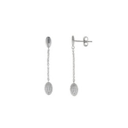 Pendientes de plata con circonitas