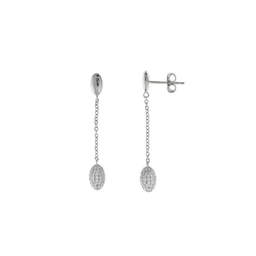Pendientes de plata con circonitas