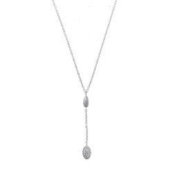 Collar de plata con circonitas
