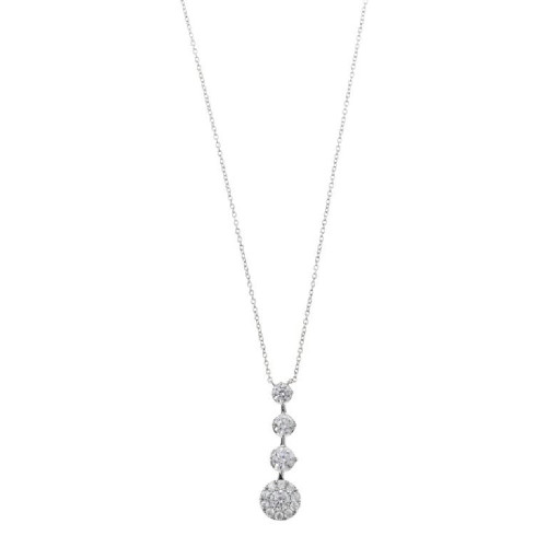 Collar de plata con circonitas