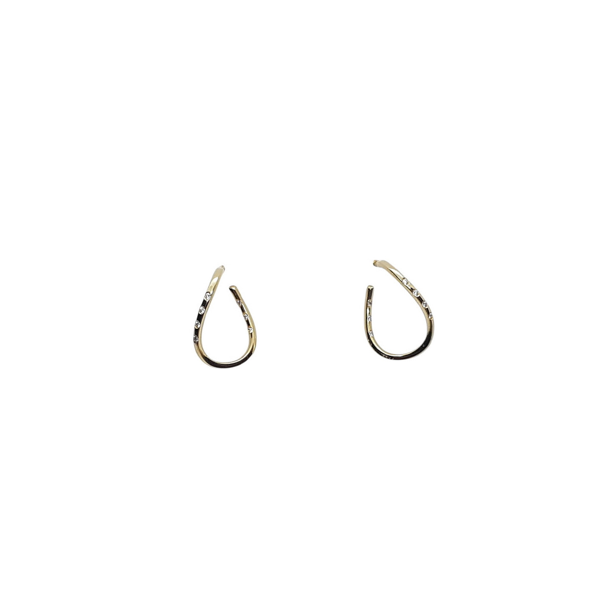 Pendientes de oro amarillo y diamantes