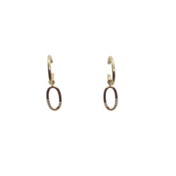 Pendientes de oro amarillo y diamantes
