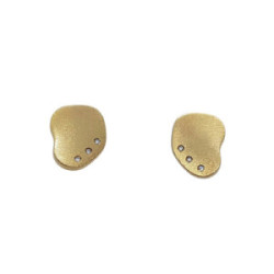 Pendientes de oro amarillo y diamantes