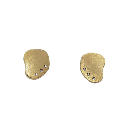 Pendientes de oro amarillo y diamantes