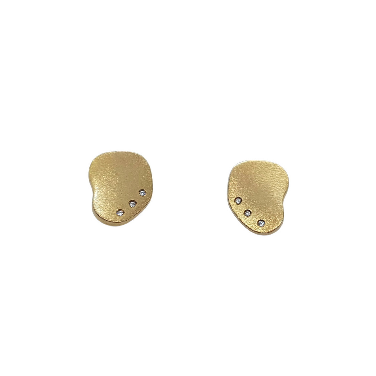 Pendientes de oro amarillo y diamantes