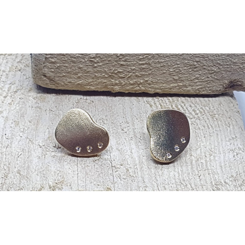 Pendientes de oro amarillo y diamantes